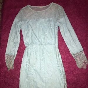 Long sleeve crotchet dress